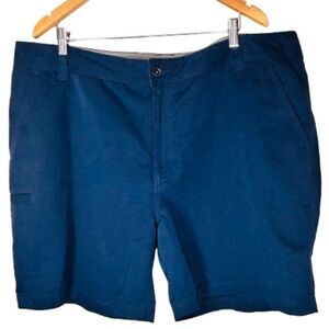Royal Robbins Cargo Shorts Mens 44 Navy Blue Secure Zippered Back Pocket